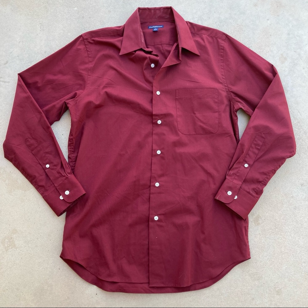 Croft & barrow burgundy dress shirt